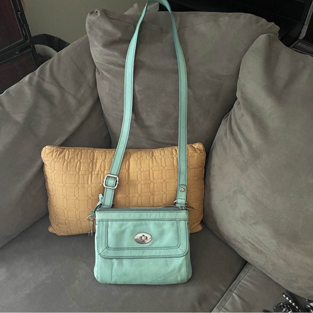 Fossil Mint Green Crossbody